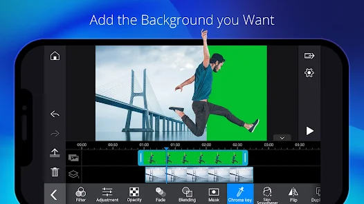 Add background of powerdirector mod apk