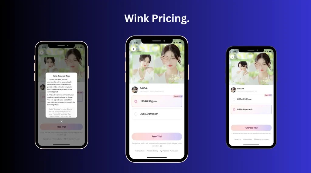 Features of Wink Mod APK