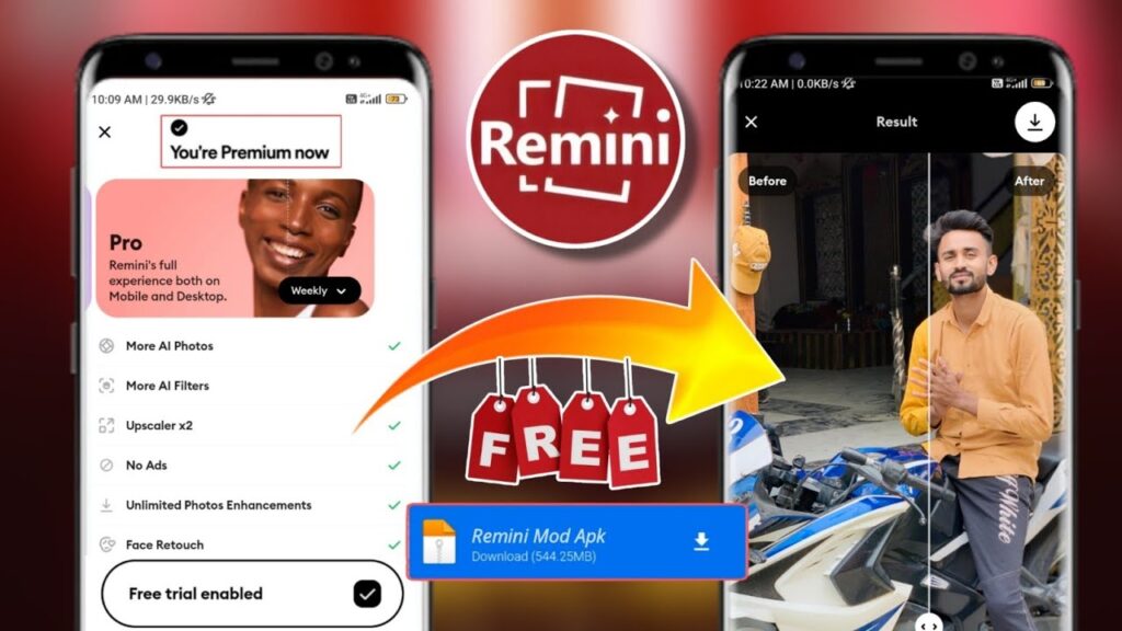 Free trial endled of Remini 