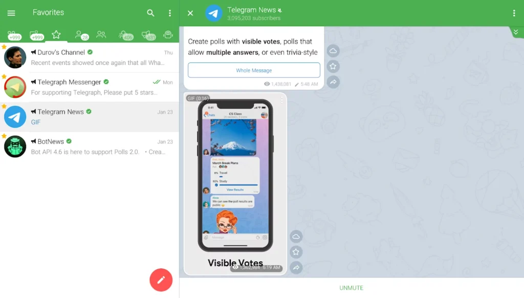 Telegraph Graph messenger mod apk