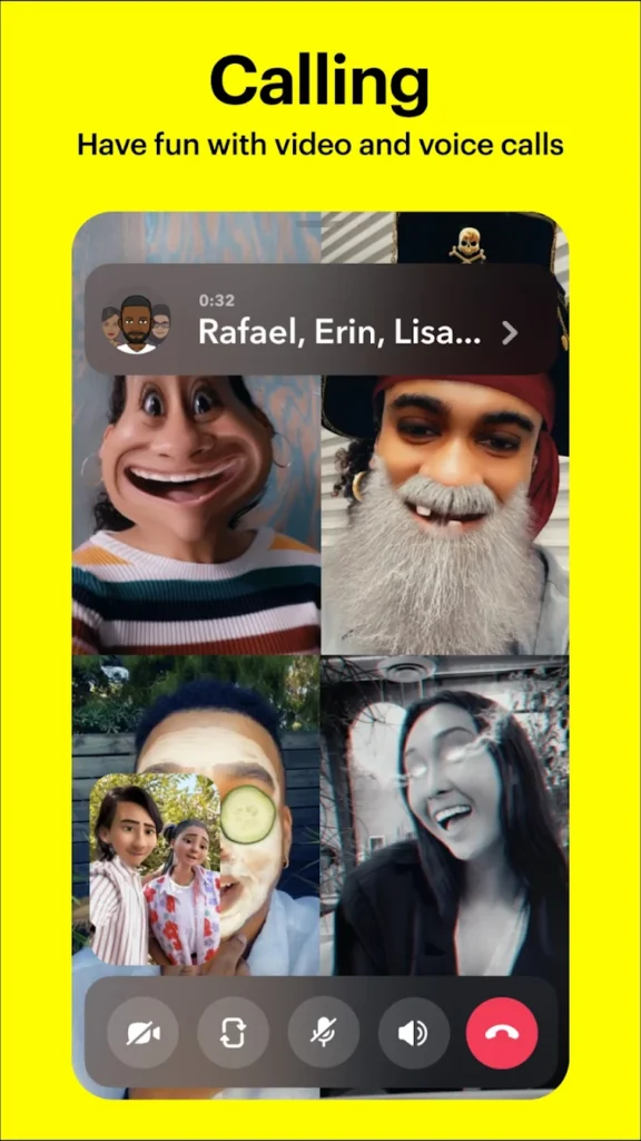 Audio And Video Callings in Snapchat 