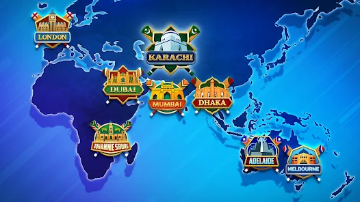 Competition With Other Countries in cricket league mod apk