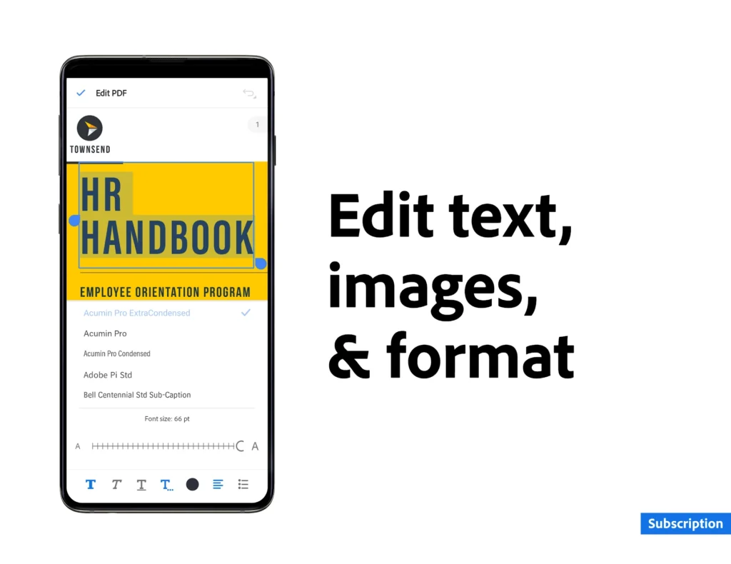 Edit Text Images Format In Adobe Acrobat Mod Apk