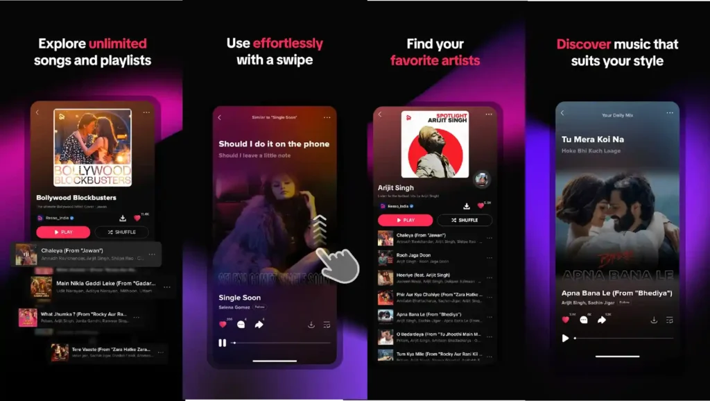 Find Your Favourite Artists in Resso Mod Apk