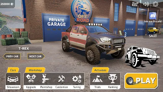 Private Garage in Off The Road Mod Apk