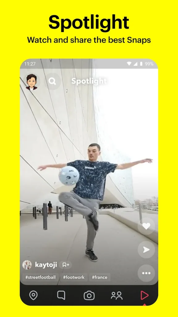 SpotLights in Snapchat 