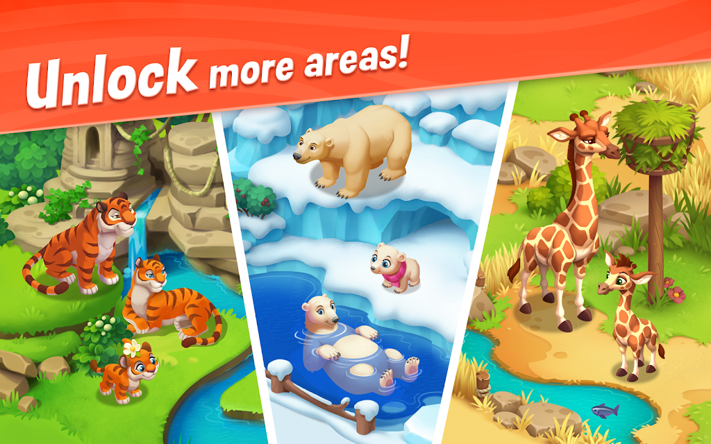 Unlock More Areas in  Wildscapes Mod APK