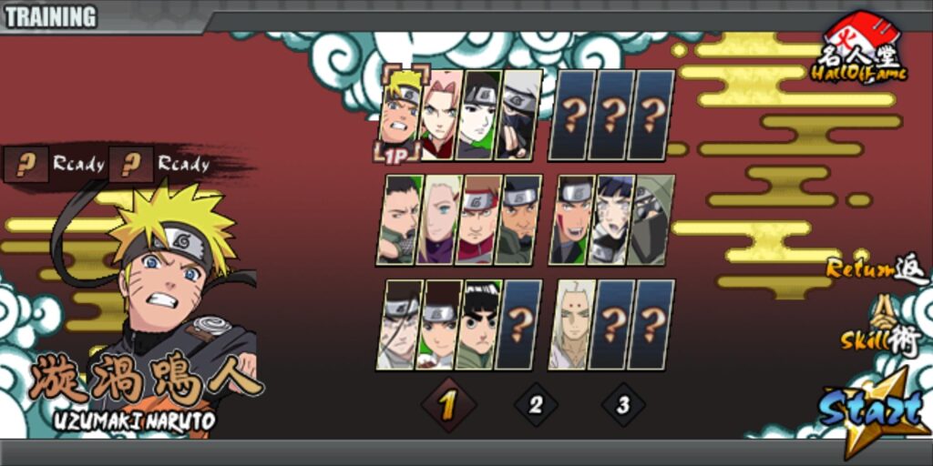 Unlock Players in Naruto Senki Mod Apk