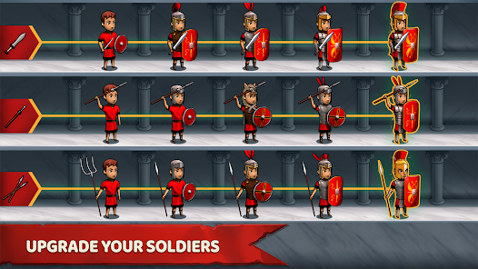 Upgrade Your Soldiers in  Grow Empire Rome Mod Apk